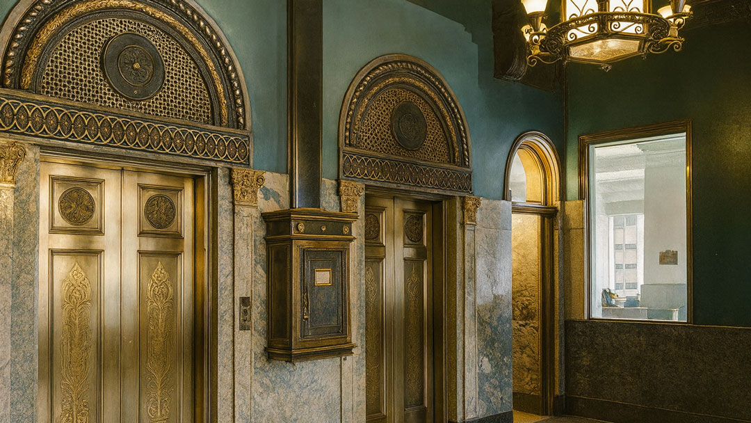 Representación de la historia del ascensor, desde el ingenio de Arquímedes hasta la revolución vertical moderna – Ascensores Itar.